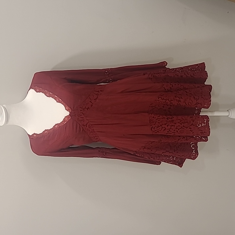 Red Boho Dress